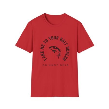 Fish Take Me To Your Bait Dealer T-Shirt - Red, 2XL